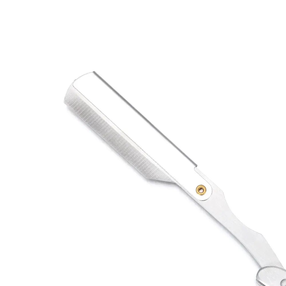 Sif's Manual Straight Barber Edge Steel Razor Beard Face Hair Remover Folding Shaving Knife With 10pc Blades