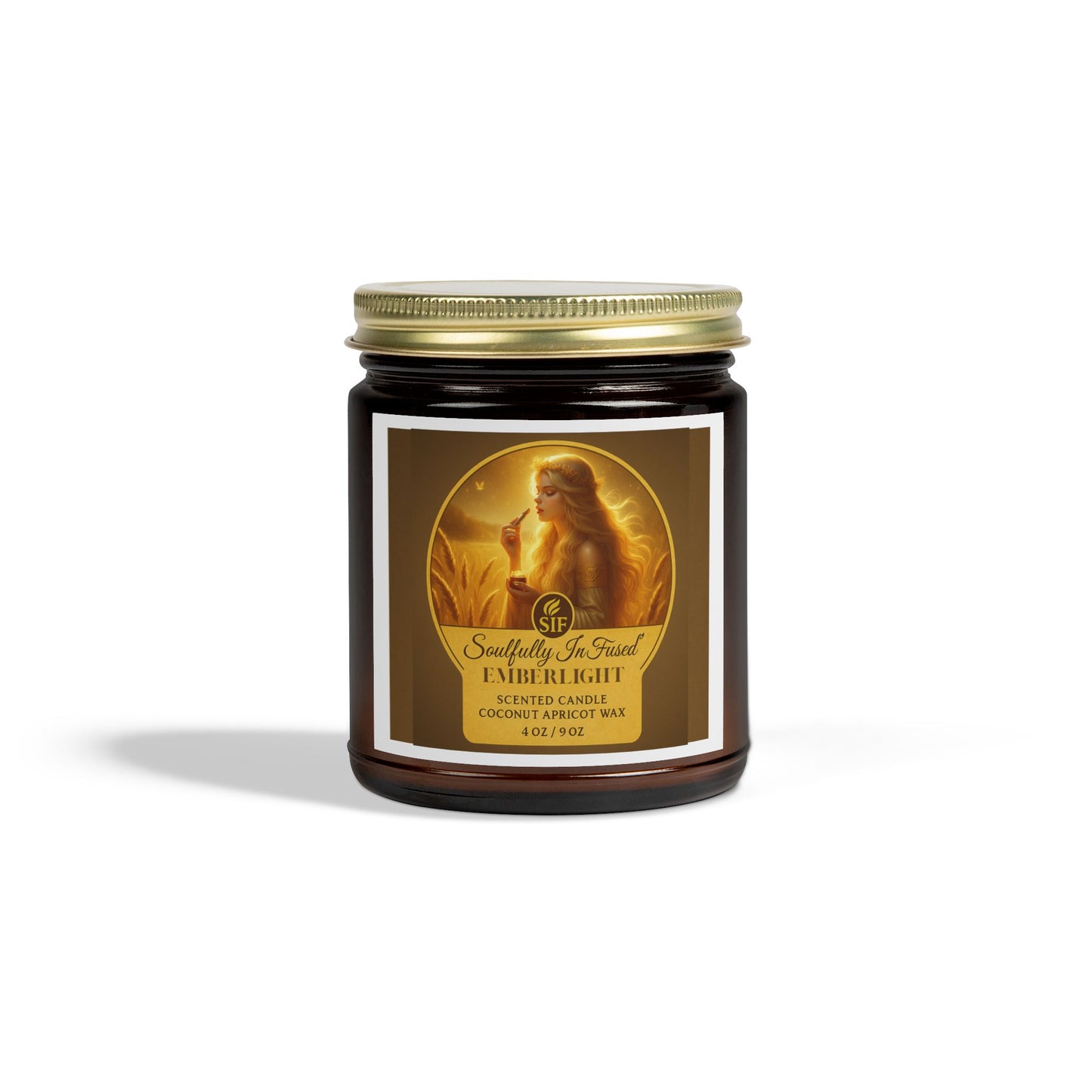 Sif’s Emberlight Coconut Apricot Scented Candles 4.0 / 9.0 oz