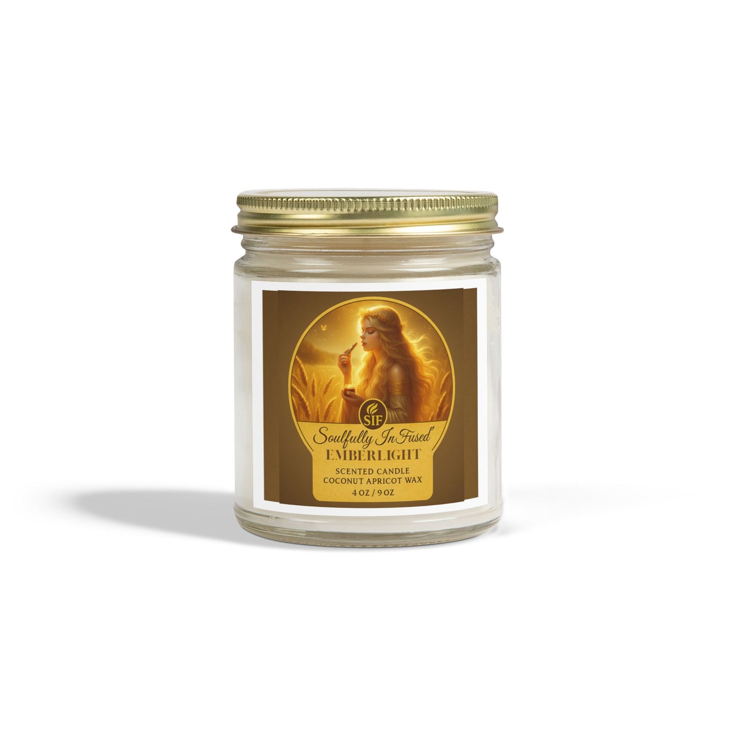 Sif’s Emberlight Coconut Apricot Scented Candles 4.0 / 9.0 oz