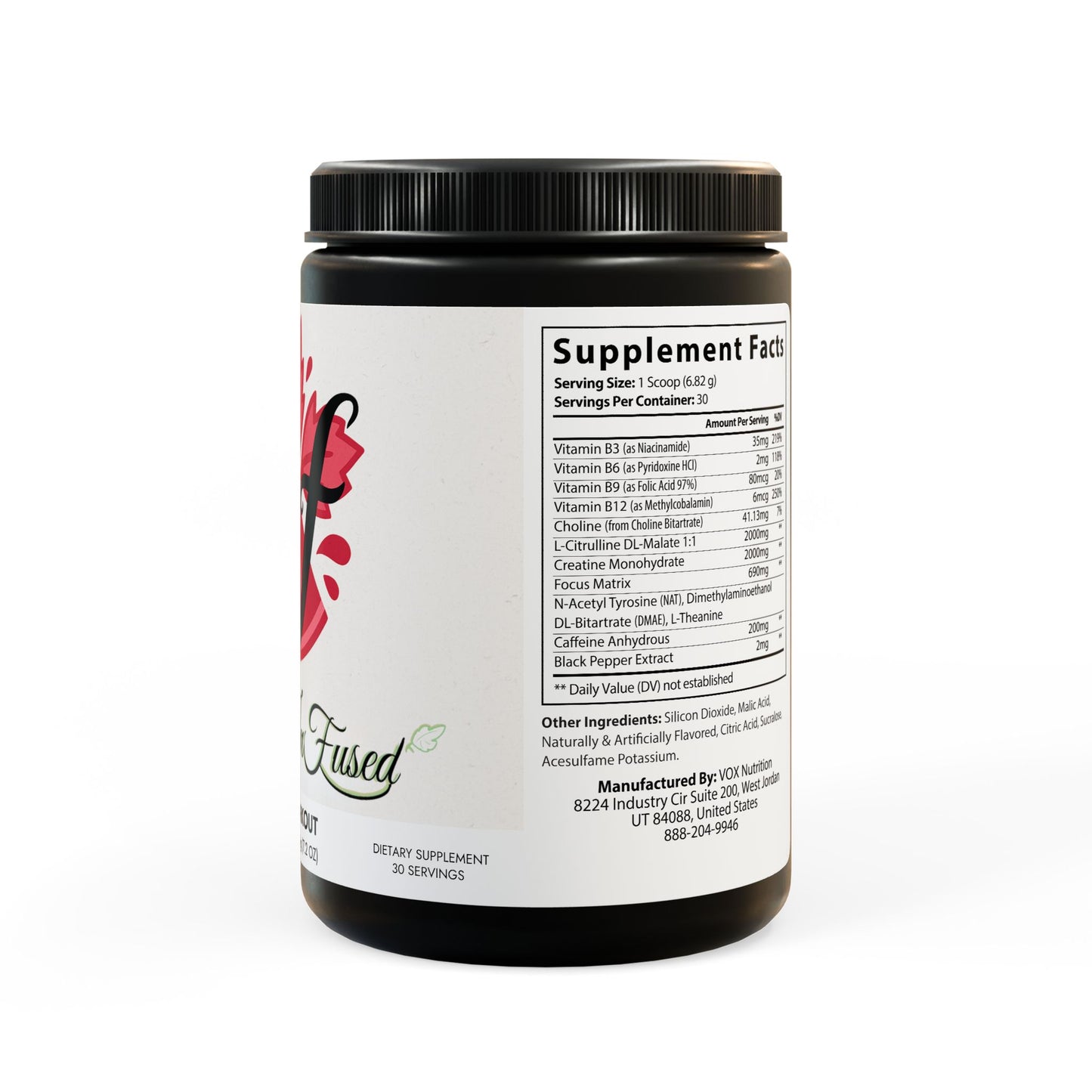 Sif's Pre-Workout Supplement, Fruit Punch (204g, 7.1oz)