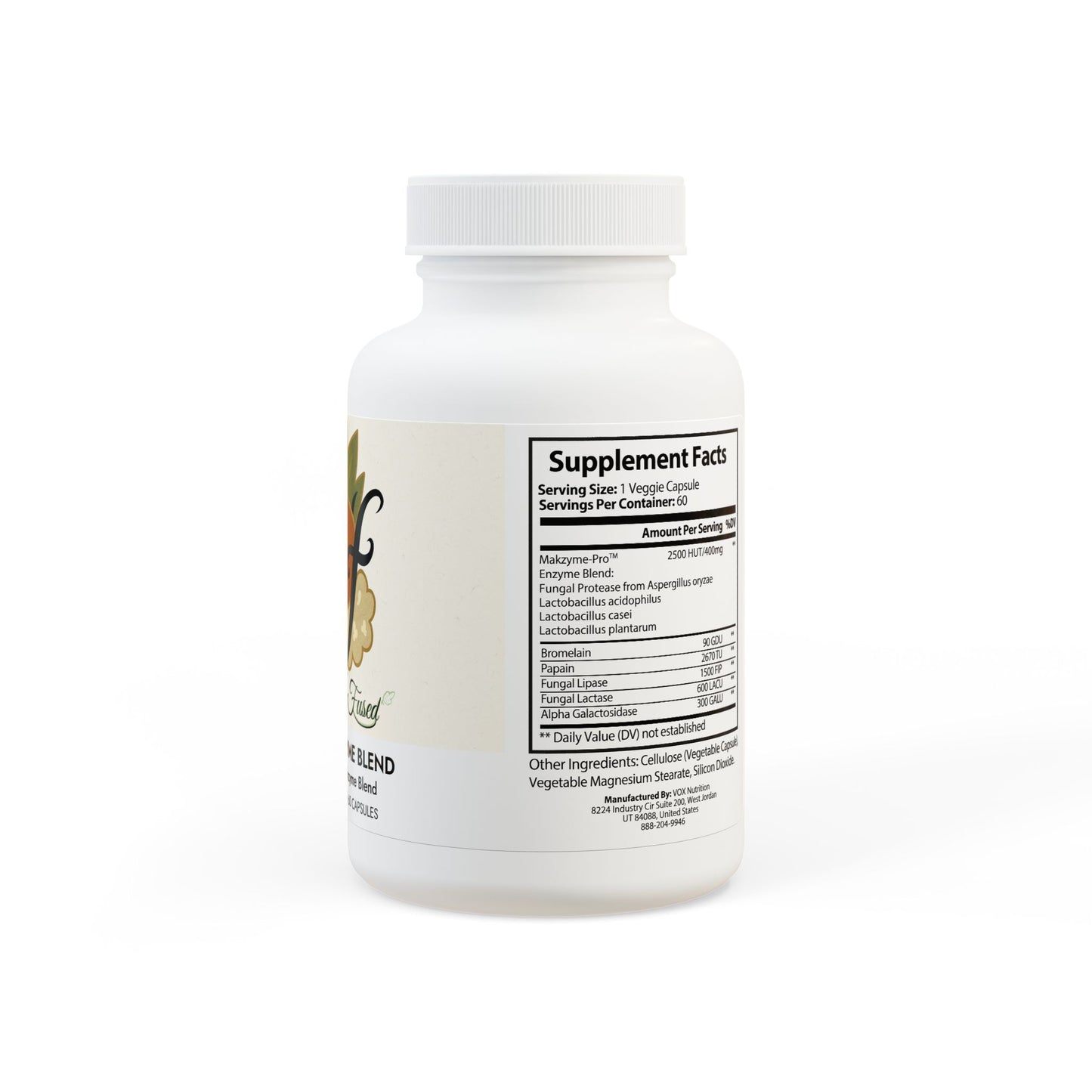 Sif's Digestive Enzyme Blend Supplement (60 Capsules)