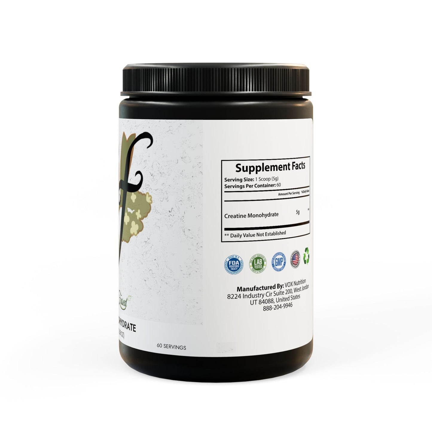 Sif's Creatine Monohydrate Supplement (300g, 10.58oz)