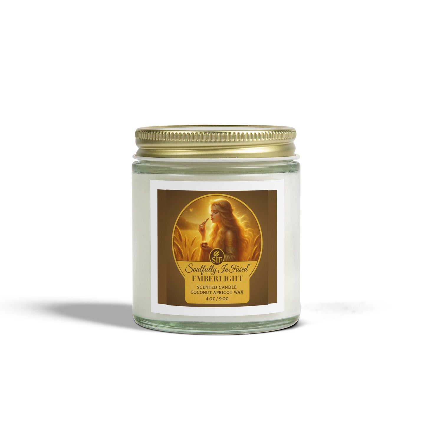Sif’s Emberlight Coconut Apricot Scented Candles 4.0 / 9.0 oz