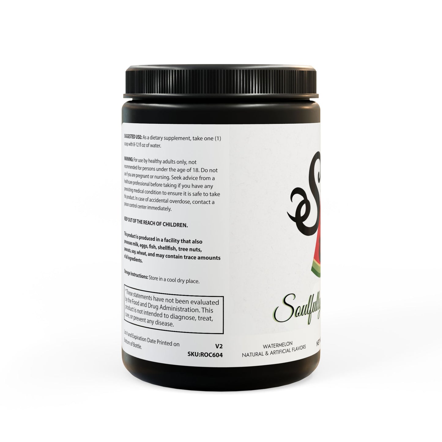 BCAA Supplement, Watermelon (325g, 11.46oz, 45 servings)