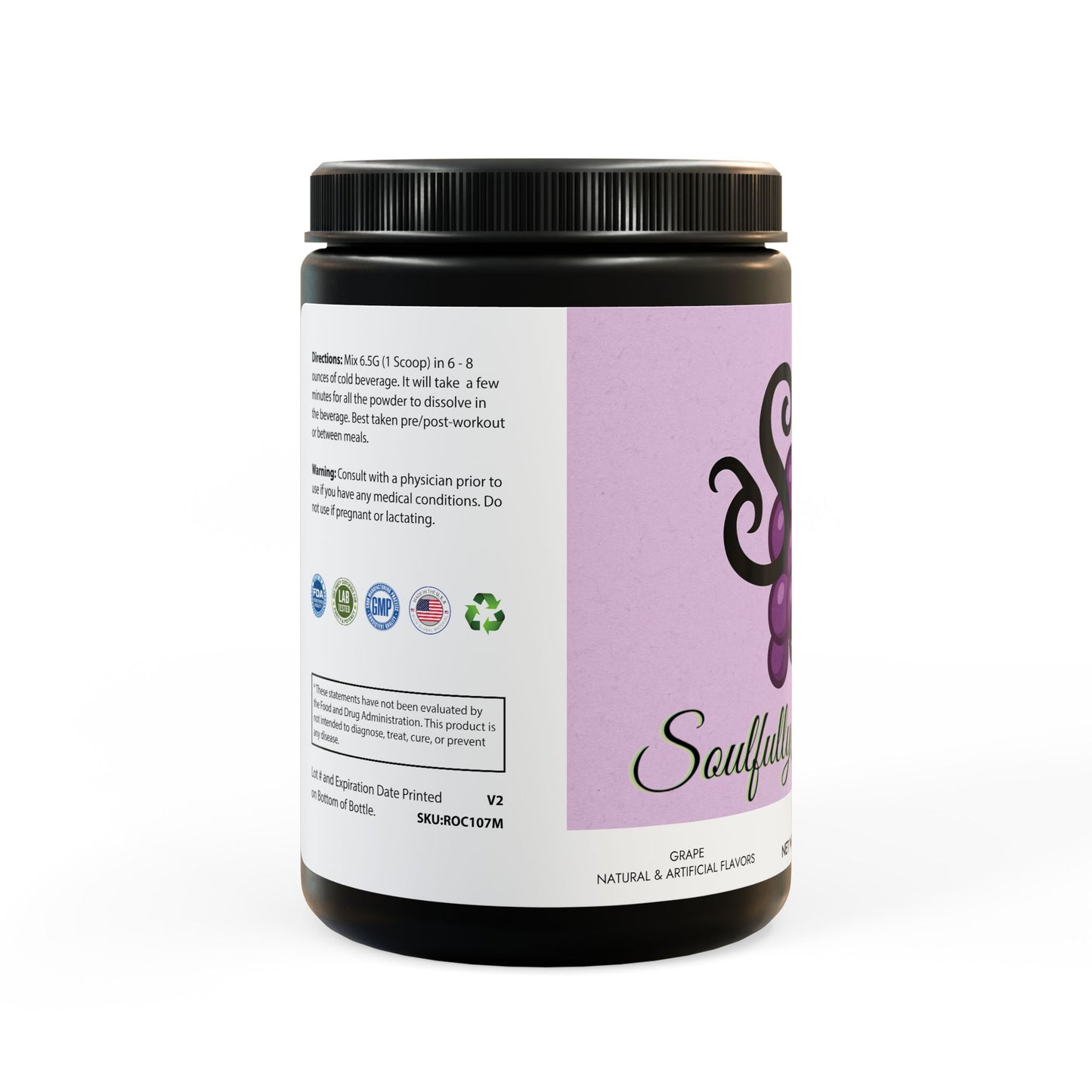 Sif's BCAA Supplement, Grape (325g, 11.46oz, 50 servings)