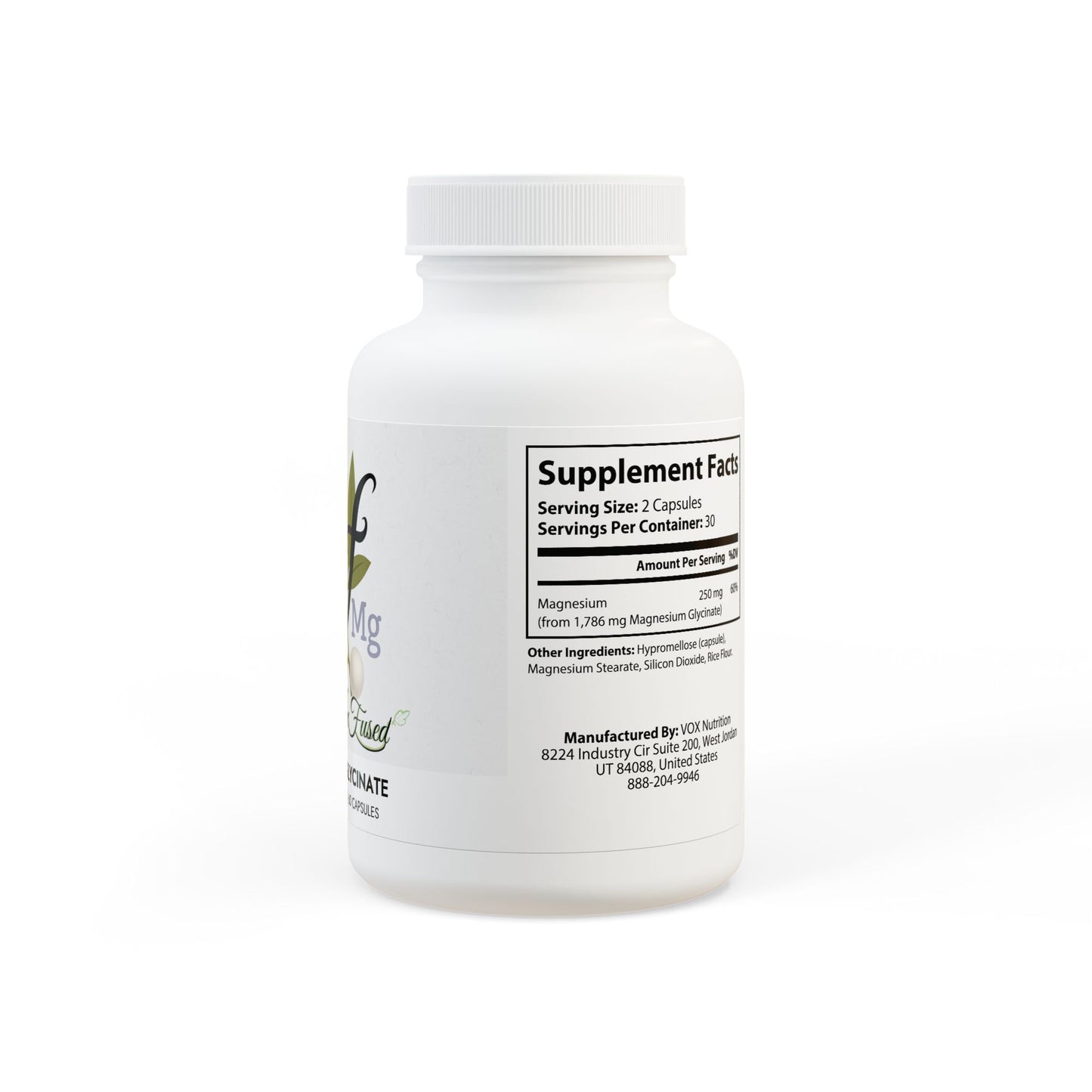 Sif's Magnesium Glycinate Supplement (60 Capsules)