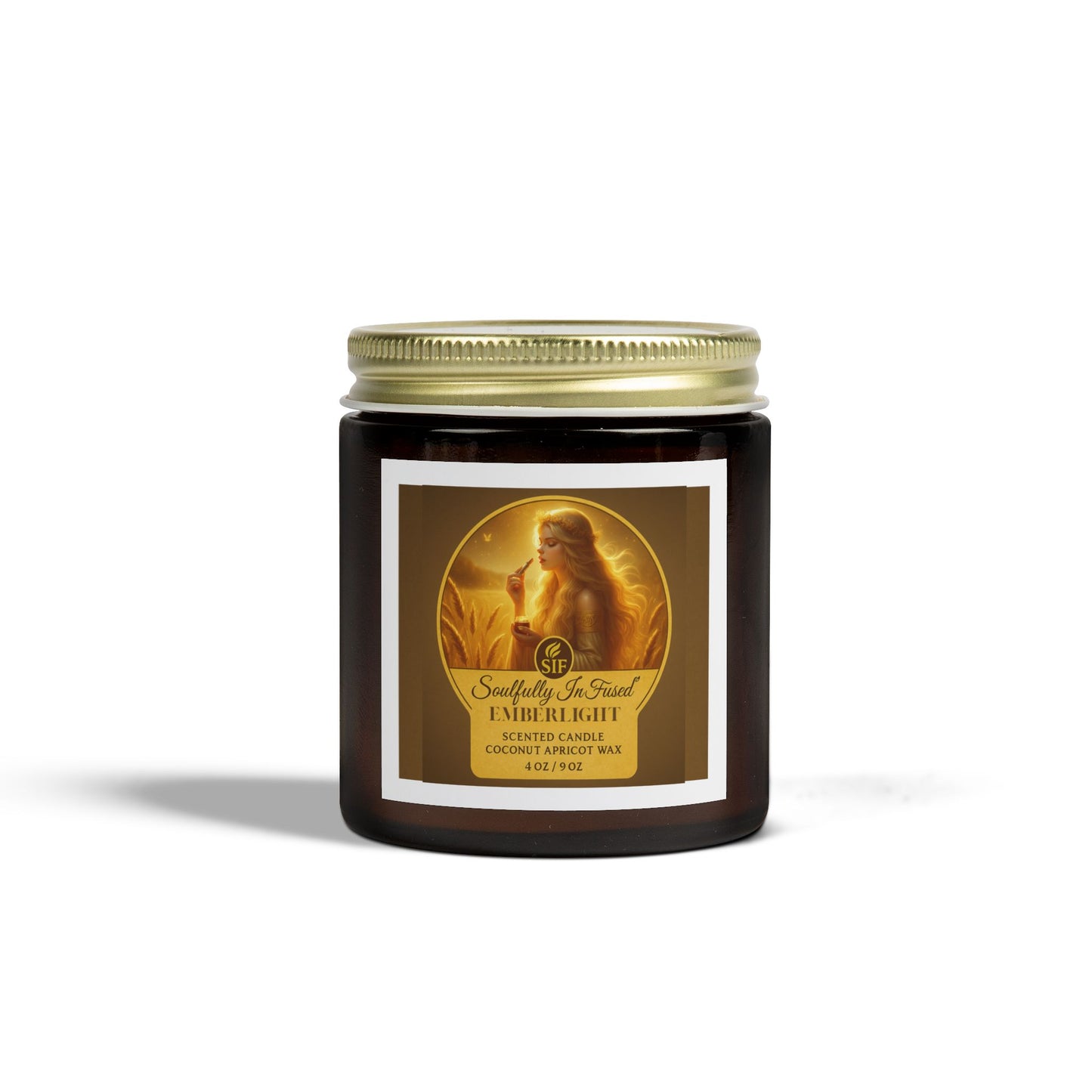Sif’s Emberlight Coconut Apricot Scented Candles 4.0 / 9.0 oz