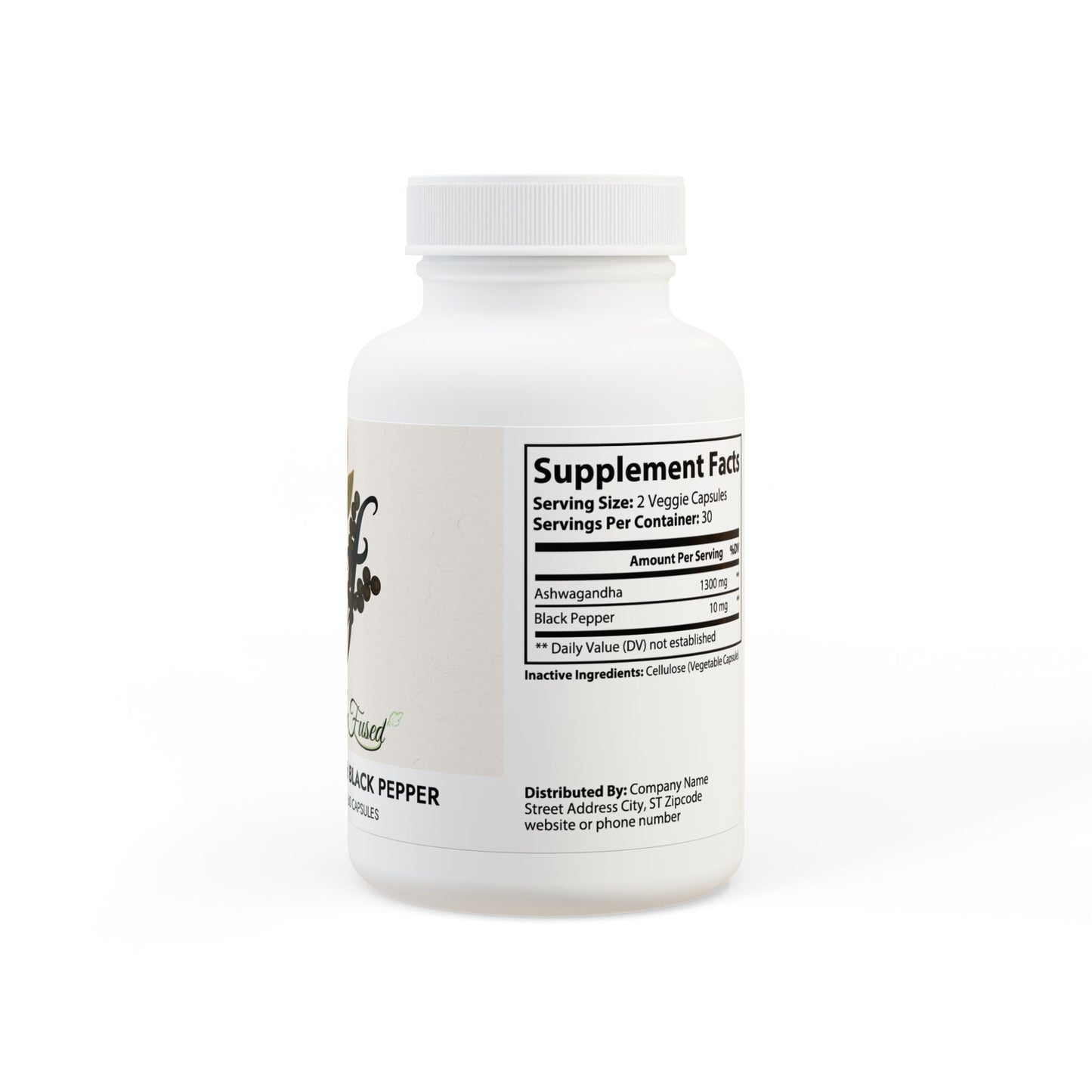 Sif's Ashwagandha and Black Pepper Supplement (60 capsules)