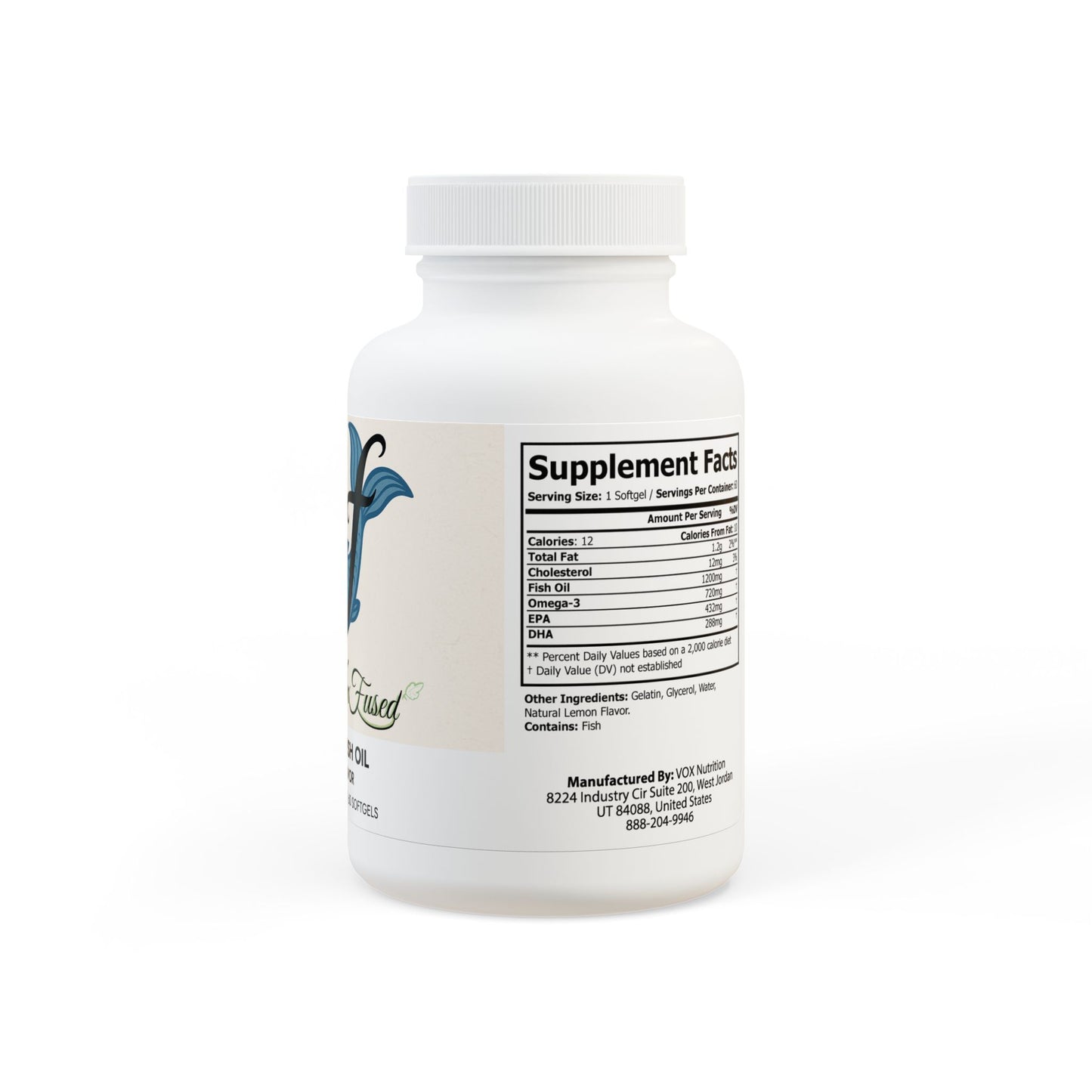 Sif's Omega 3 Fish Oil Supplement (60 Softgels)