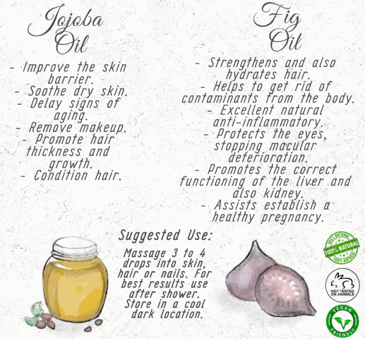 Sif's Cold-Pressed Golden Jojoba Oil & Fig Oil