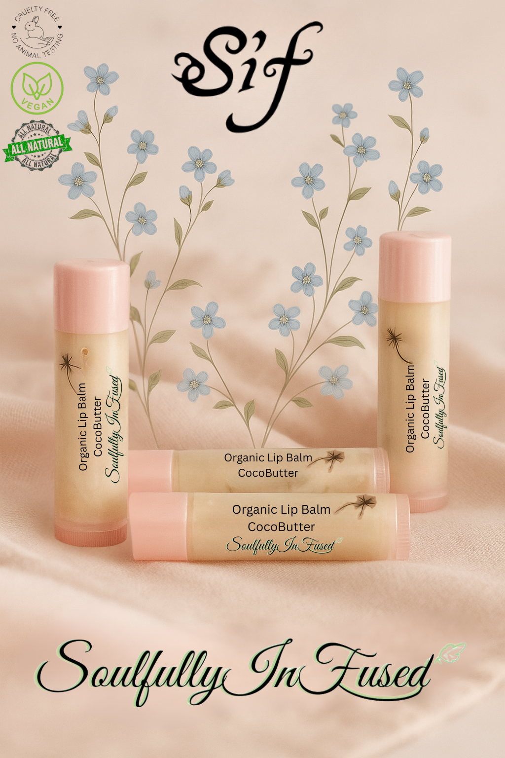 Sif's Organic Lip Balm 3 Pack